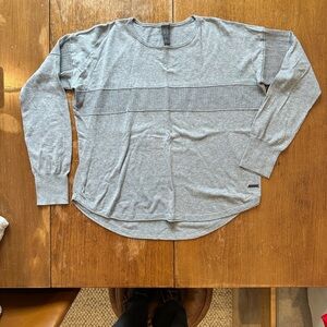 Sweaty Betty Gray Long Sleeve Sweater